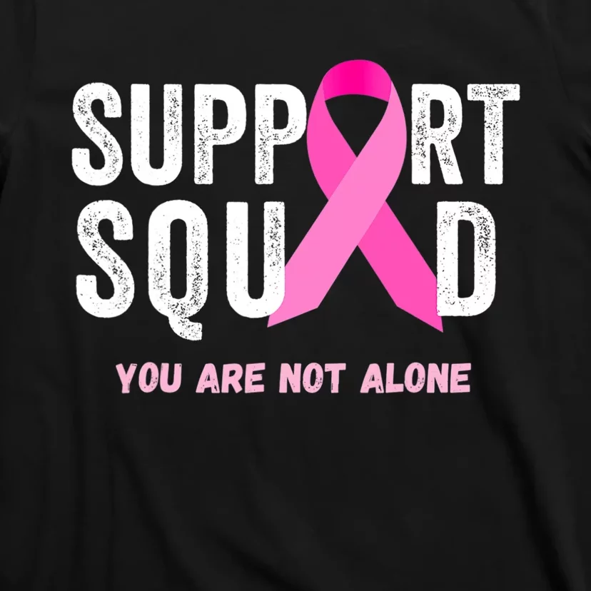 Support Squad Pink Ribbon Breast Cancer Awareness T-Shirt