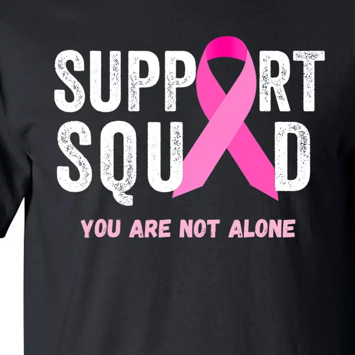 Support Squad Pink Ribbon Breast Cancer Awareness Tall T-Shirt