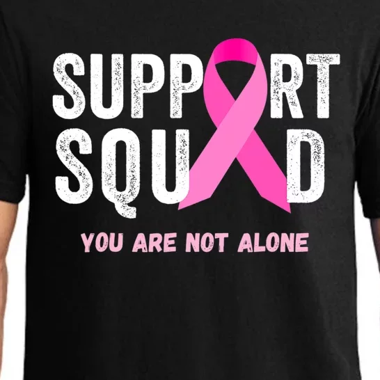 Support Squad Pink Ribbon Breast Cancer Awareness Pajama Set