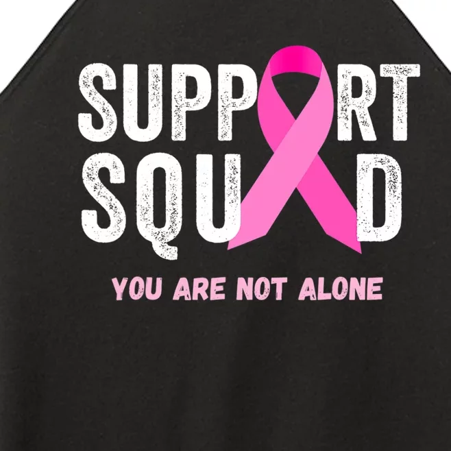 Support Squad Pink Ribbon Breast Cancer Awareness Women’s Perfect Tri Rocker Tank