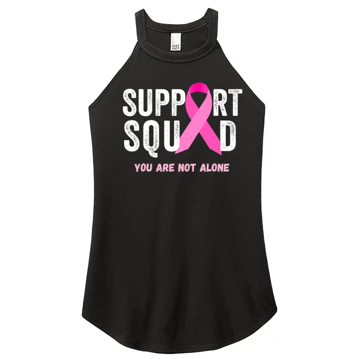 Support Squad Pink Ribbon Breast Cancer Awareness Women’s Perfect Tri Rocker Tank