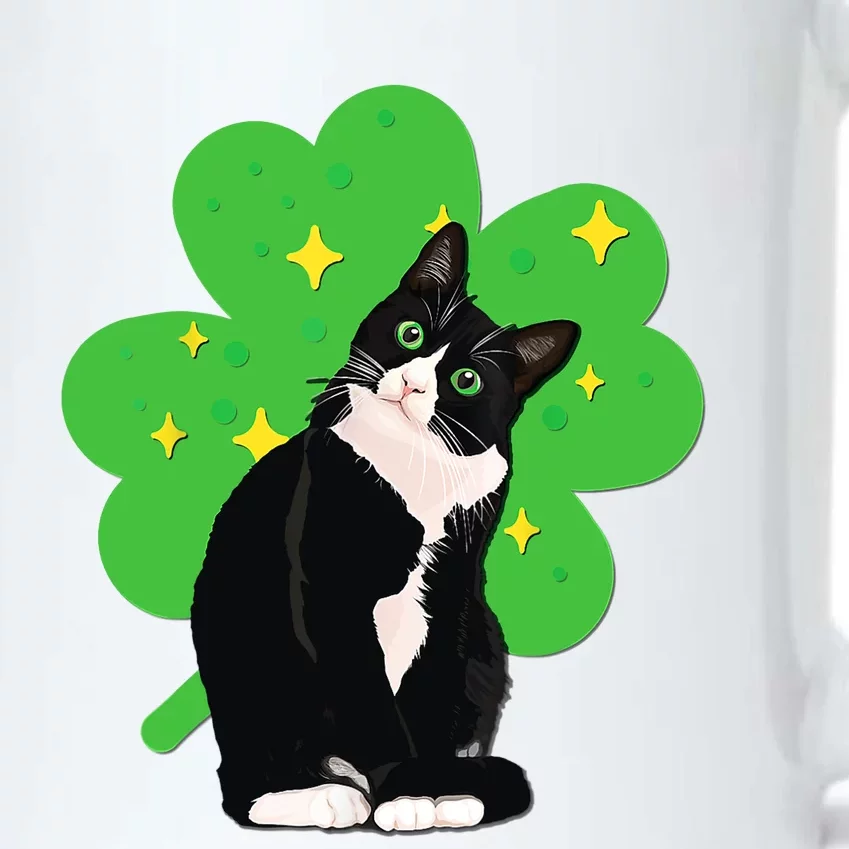 St Saint Patrick's Day Tuxedo Cat Black Color Changing Mug