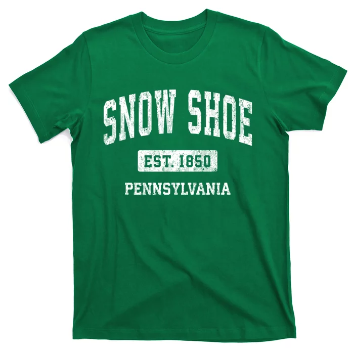 Snow Shoe Pennsylvania Pa Vintage Athletic Sports T-Shirt