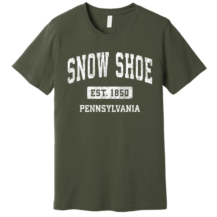 Snow Shoe Pennsylvania Pa Vintage Athletic Sports Premium T-Shirt