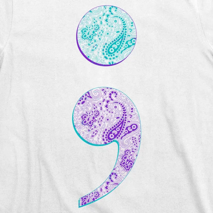 Semicolon Suicide Prevention Awareness T-Shirt