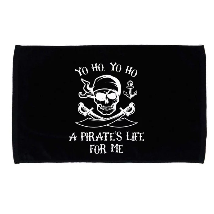 Spooky Skeleton Pirate Adventure Microfiber Hand Towel