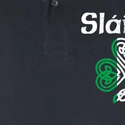 Slainte Saint Patrick's Day Irish Softstyle Adult Sport Polo