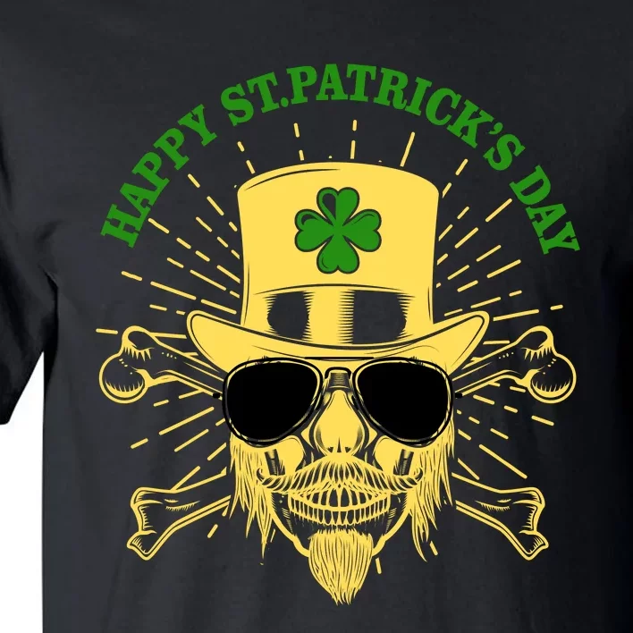 Skull St Patricks Day, Irish Skull Shamrock Tall T-Shirt