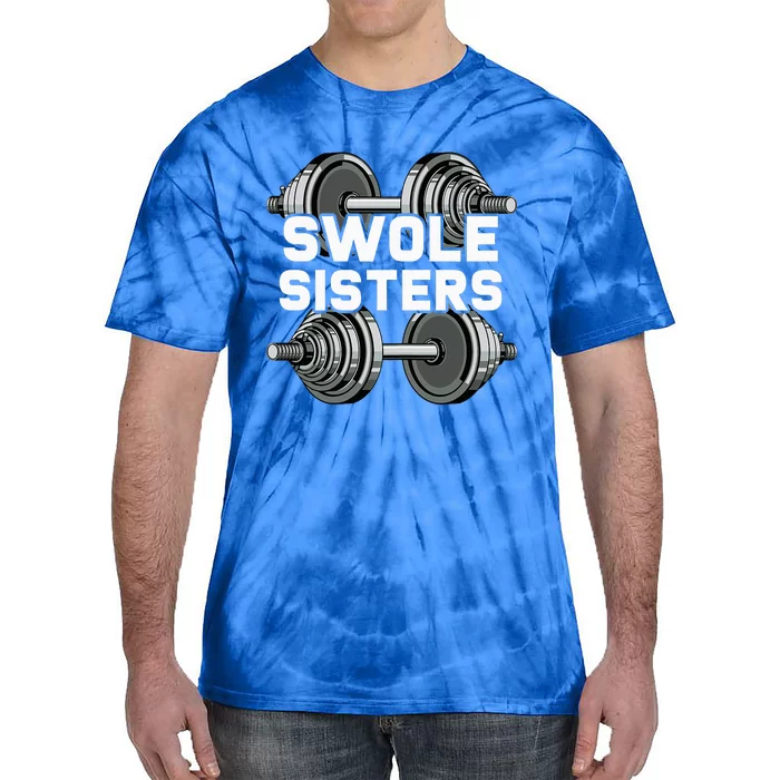 Swole Sisters Powerlifting Gym Workout Swole Gainz Tie-Dye T-Shirt