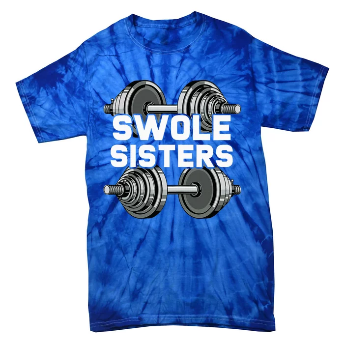 Swole Sisters Powerlifting Gym Workout Swole Gainz Tie-Dye T-Shirt