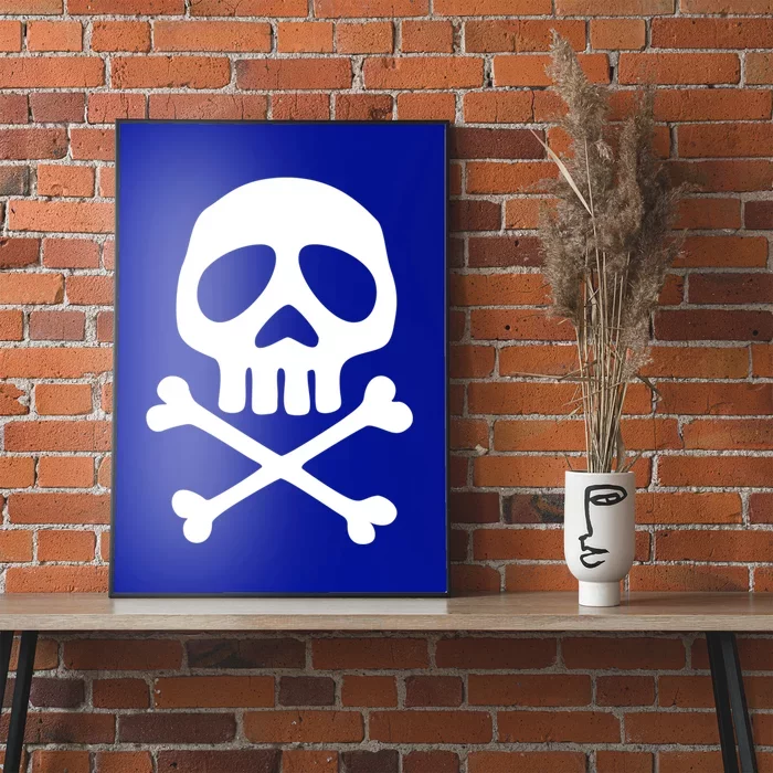 Skull Space Pirate Captain Party Halloween Day Of The Dead Gift Poster