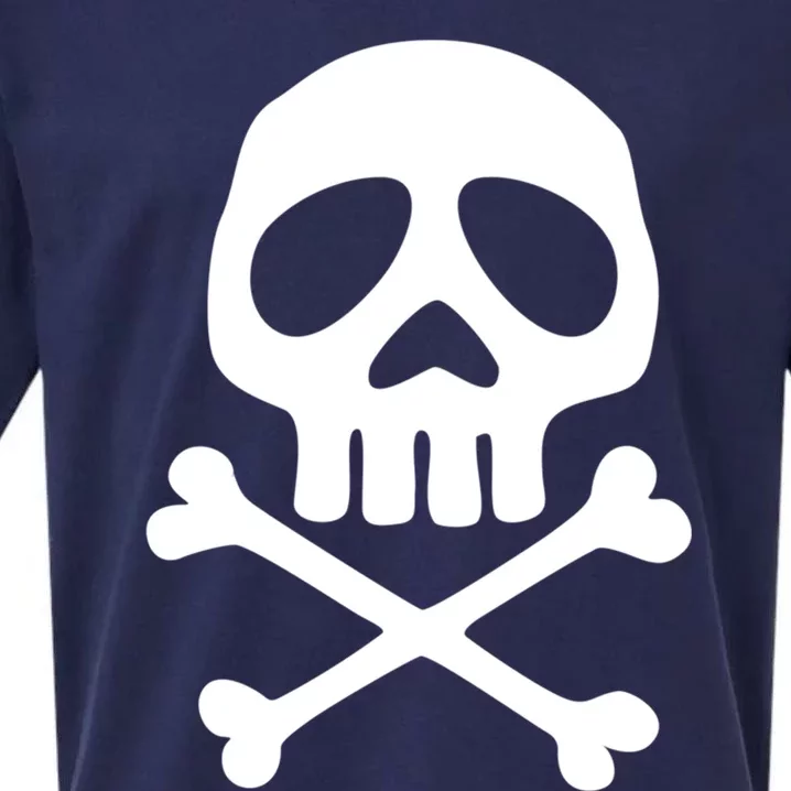 Skull Space Pirate Captain Party Halloween Day Of The Dead Gift Sueded Cloud Jersey T-Shirt