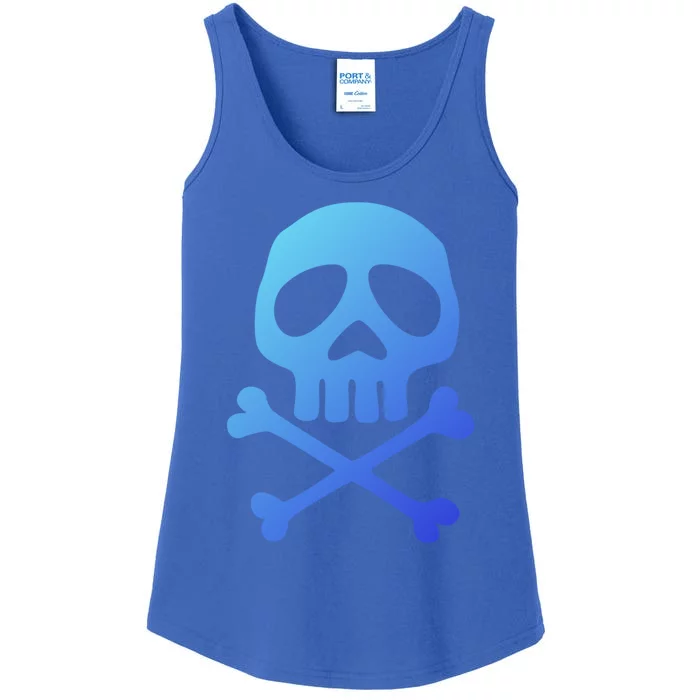 Skull Space Pirate Captain Party Halloween Day Of The Dead Gift Ladies Essential Tank