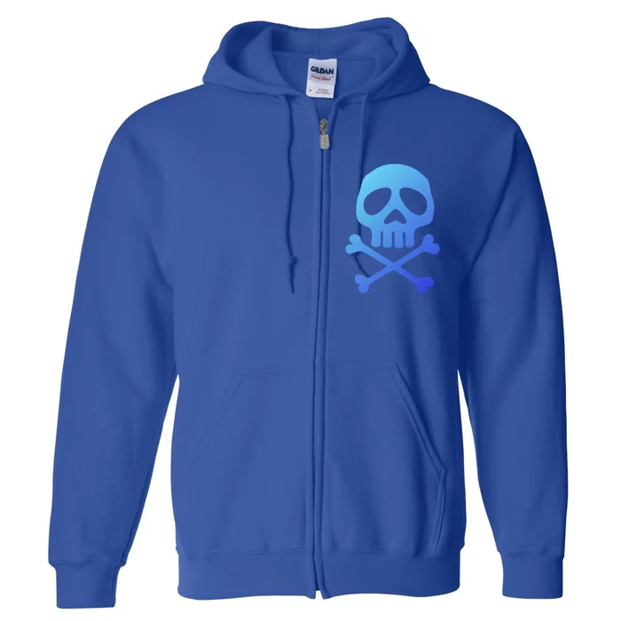 Skull Space Pirate Captain Party Halloween Day Of The Dead Gift Full Zip Hoodie