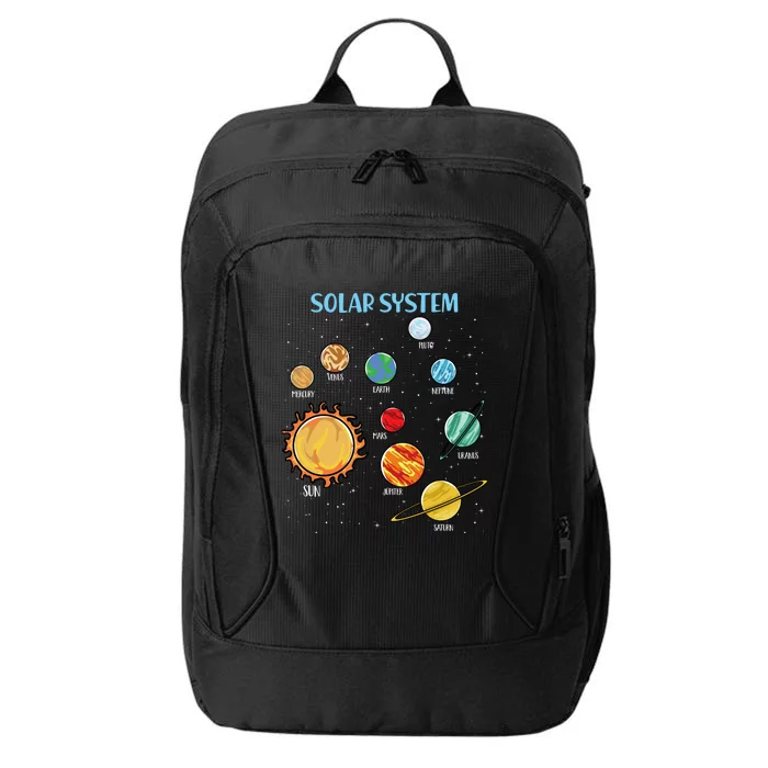 Solar System Planets Science Space Boy Girl Stem City Backpack