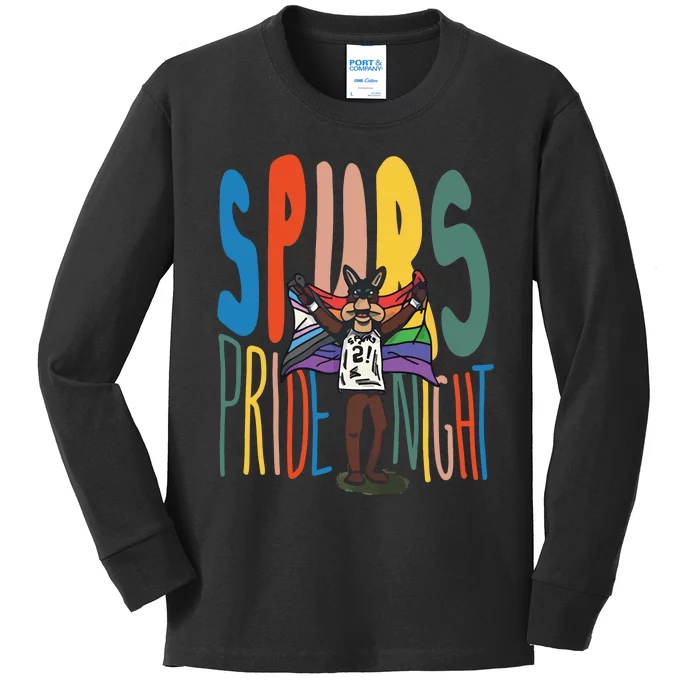 San Spurs Pride Night Kids Long Sleeve Shirt