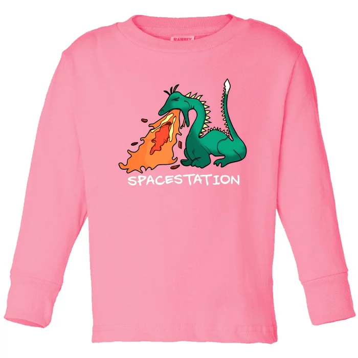 Spacestation Toddler Long Sleeve Shirt