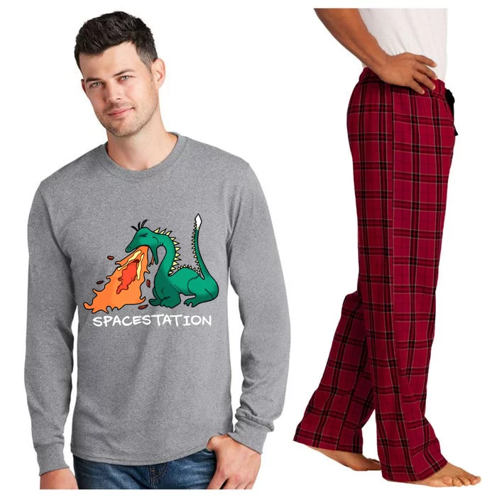 Spacestation Long Sleeve Pajama Set