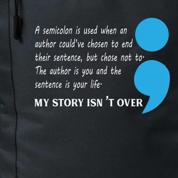 Semicolon Suicide Prevention Awareness Daily Commute Backpack