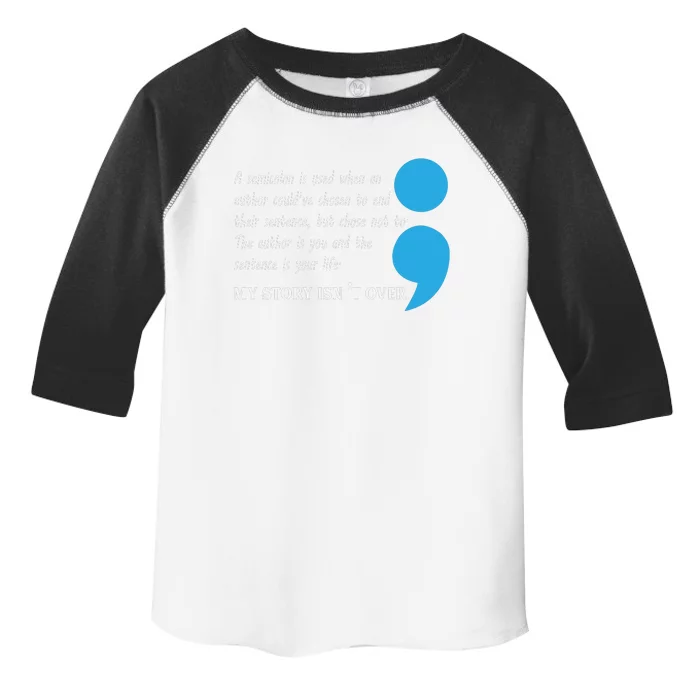 Semicolon Suicide Prevention Awareness Toddler Fine Jersey T-Shirt