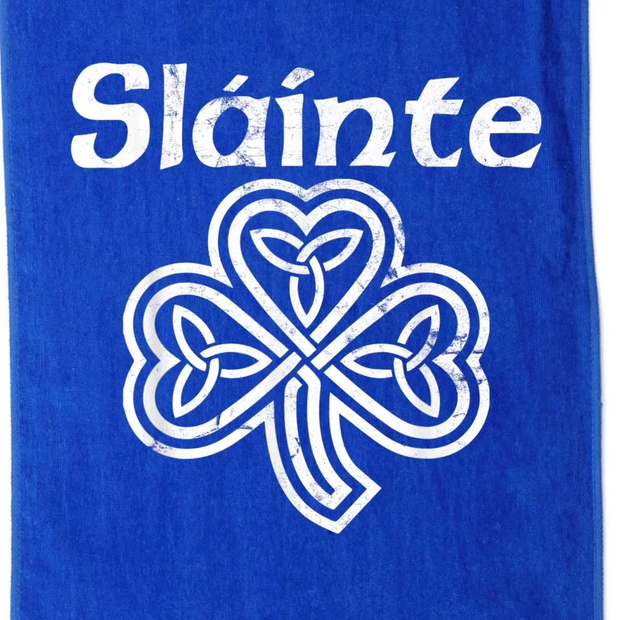 Slainte Saint Patrick's Day Irish Platinum Collection Golf Towel