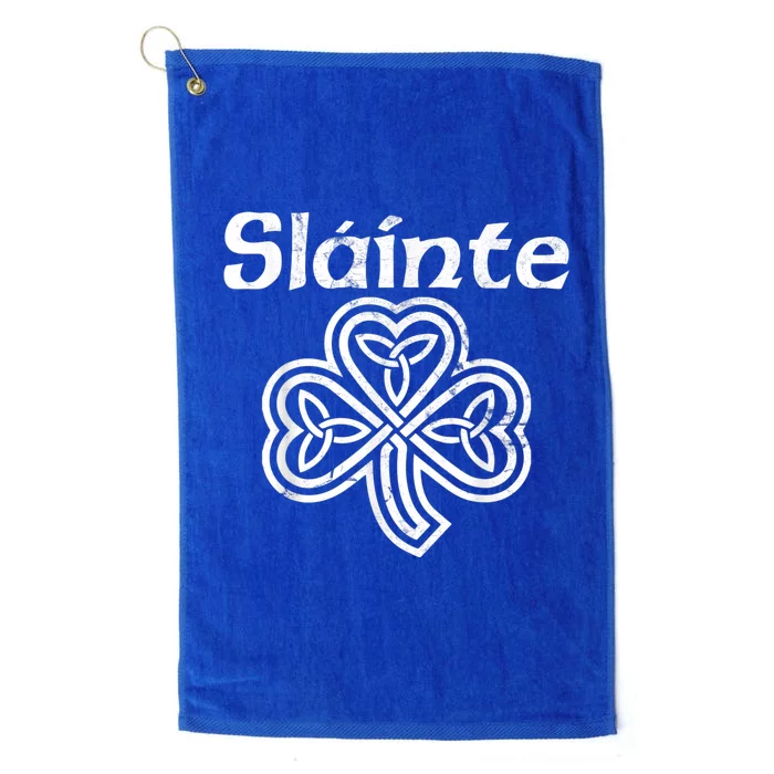 Slainte Saint Patrick's Day Irish Platinum Collection Golf Towel