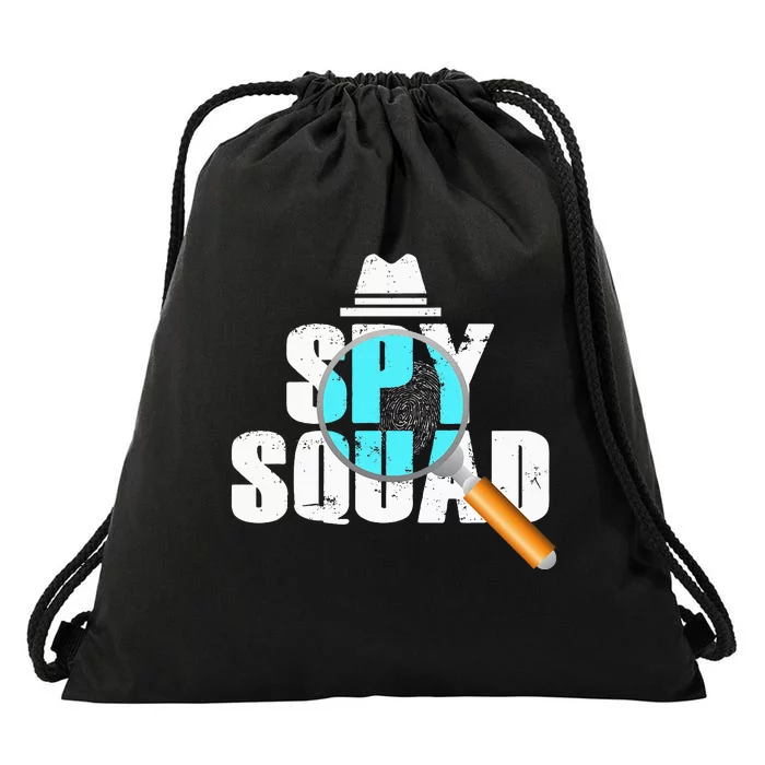 Spy Squad Police Crime Investigator Private Detective Team Drawstring Bag