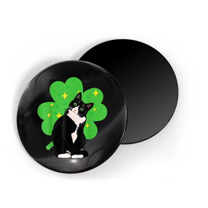 St Saint Patrick's Day Tuxedo Cat Costume Magnet