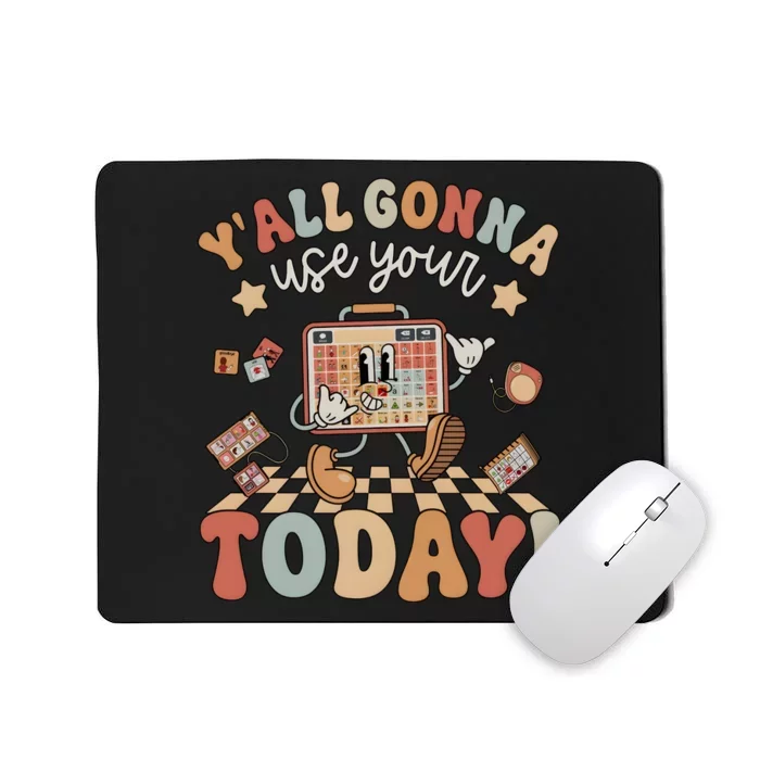 Slp Speech Pathologist Use Your Word For Sped Teacher Mousepad