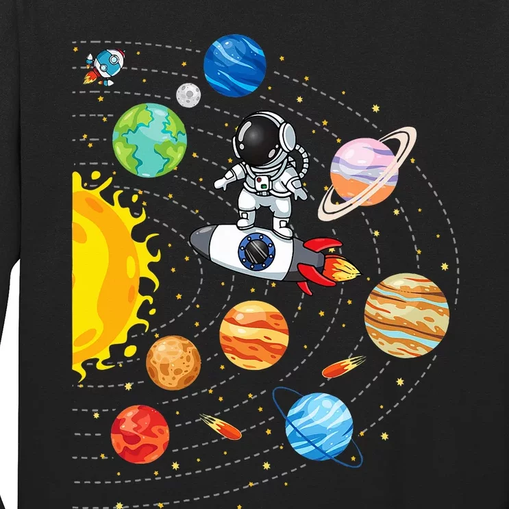 Solar System Planets Science Space Astronaut Universe Galaxy Long Sleeve Shirt