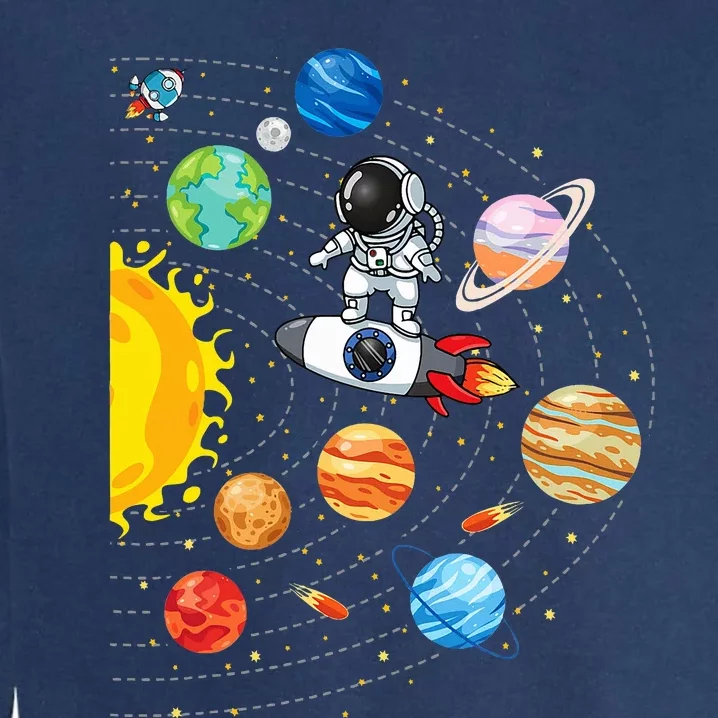 Solar System Planets Science Space Astronaut Universe Galaxy Garment-Dyed Sweatshirt