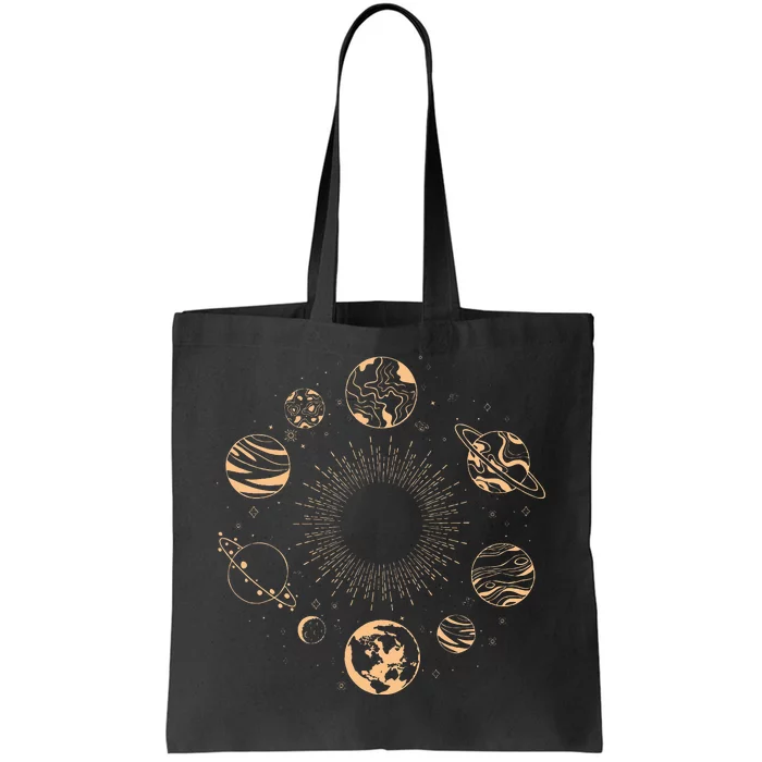 Solar System Planets Space Science Galaxy Astrology Universe Tote Bag