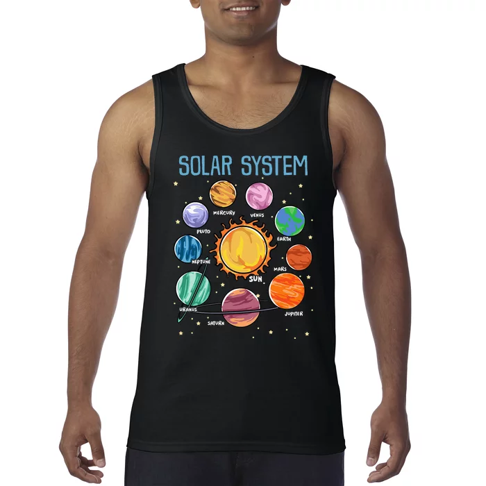 Solar System Planets Science Space STEM Kids Tank Top