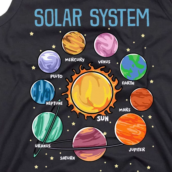 Solar System Planets Science Space STEM Kids Tank Top