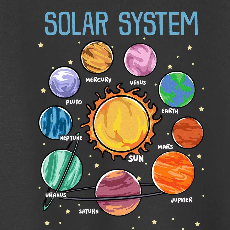 Solar System Planets Science Space STEM Kids Toddler T-Shirt