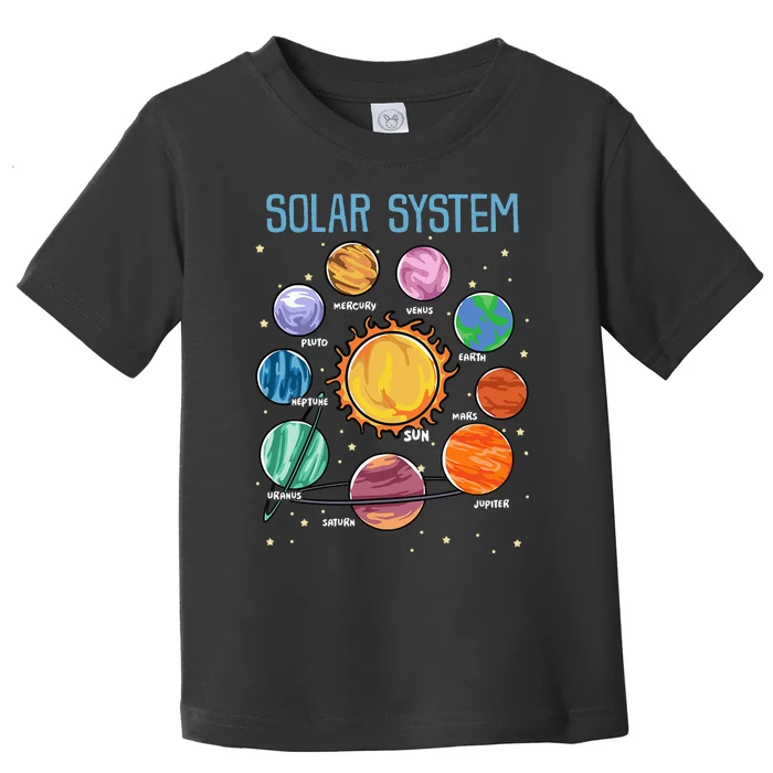 Solar System Planets Science Space STEM Kids Toddler T-Shirt