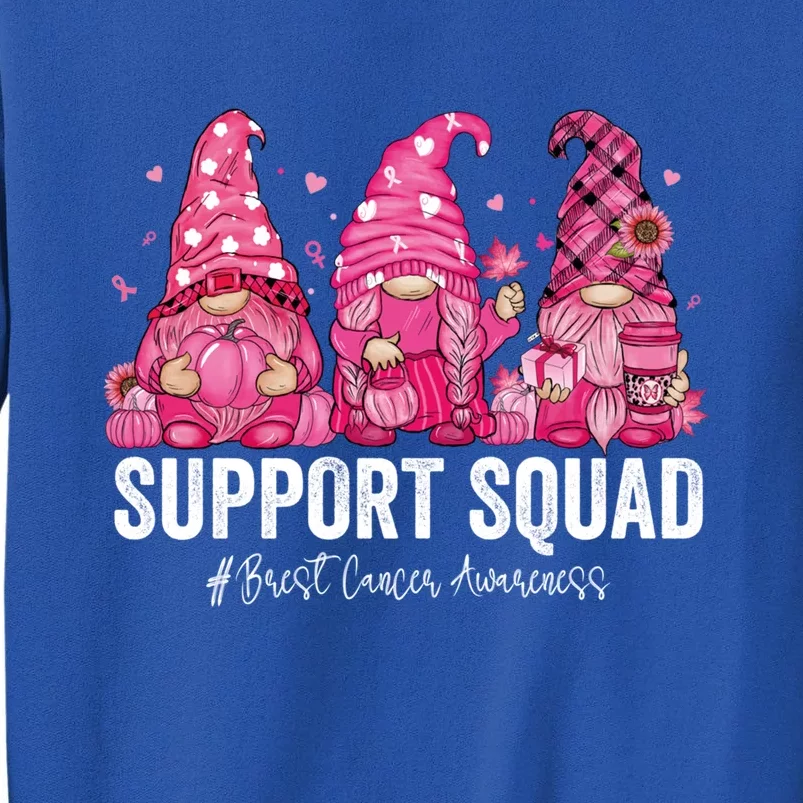 Support Squad Pink Gnomes Breast Cancer Awareness Funny Gift Tall Sweatshirt