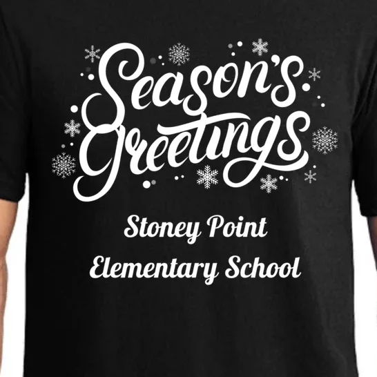 Stpes Stoney Point Eletary School Seasons Greetings Gift Pajama Set