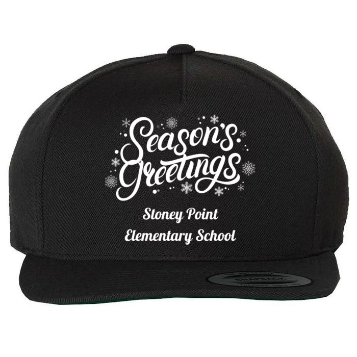 Stpes Stoney Point Eletary School Seasons Greetings Gift Wool Snapback Cap