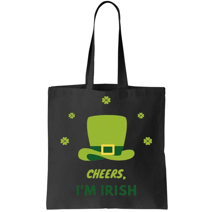 Shamrock St. Patricks Day Cheers I'm Irish Design Women Tote Bag