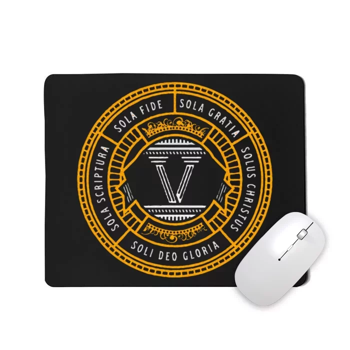 Sola Scriptura Protestant Christian Reformation 5 Solas Mousepad