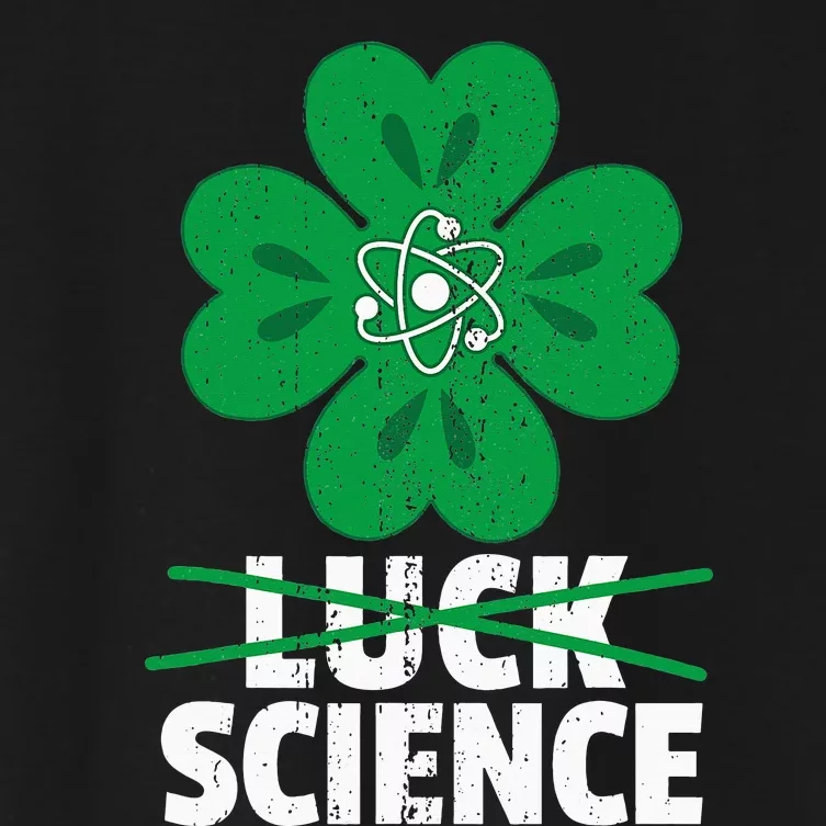 Science St. Patricks Day Scientist Scholar Researcher Women's Crop Top Tee