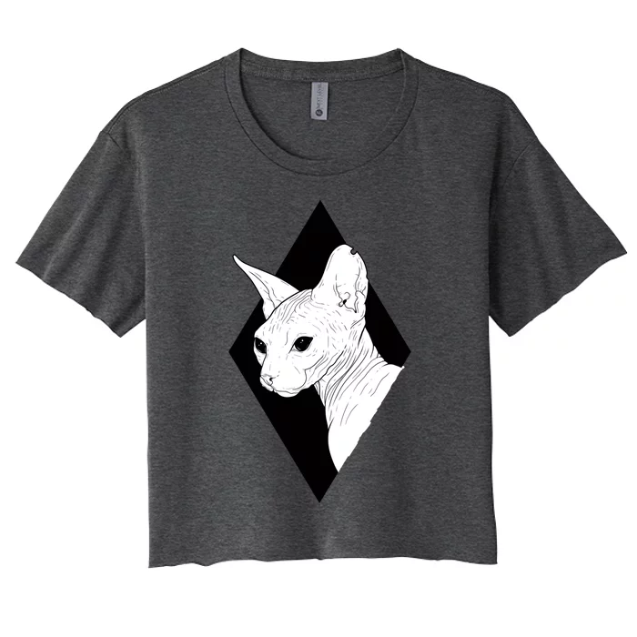 Sphynx Women's Crop Top Tee