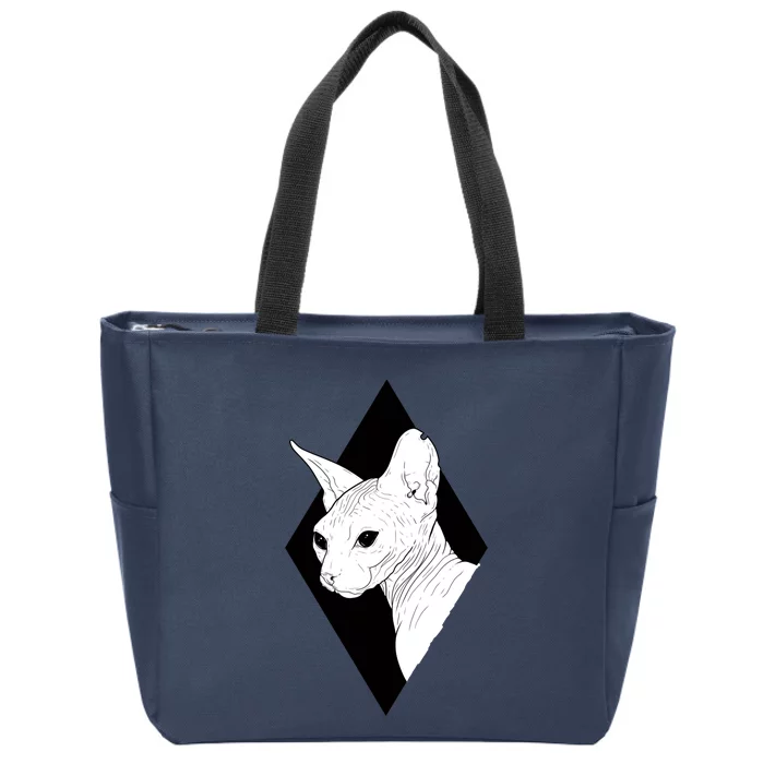 Sphynx Zip Tote Bag