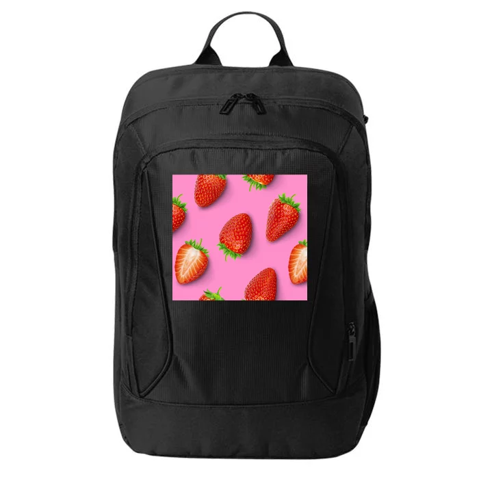 Strawberry seamless pattern City Backpack