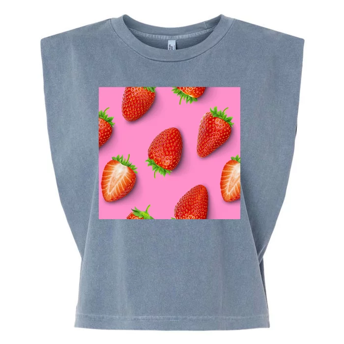 Strawberry seamless pattern Garment-Dyed Women's Muscle Tee