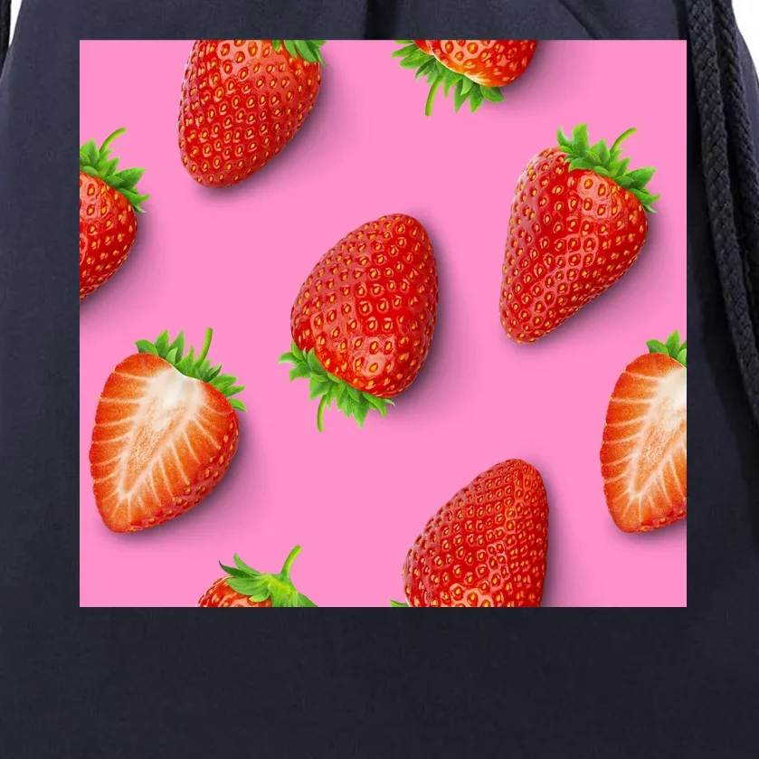 Strawberry seamless pattern Drawstring Bag