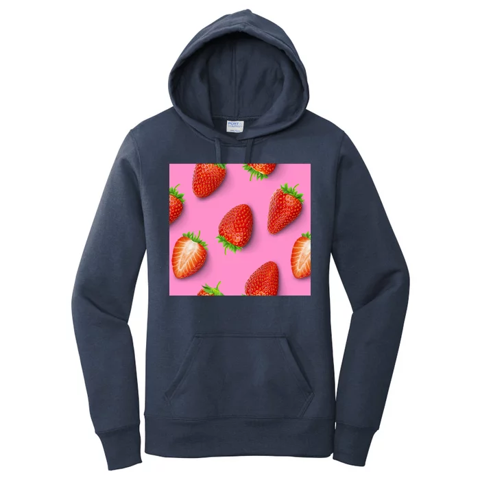 Strawberry seamless pattern Women's Pullover Hoodie