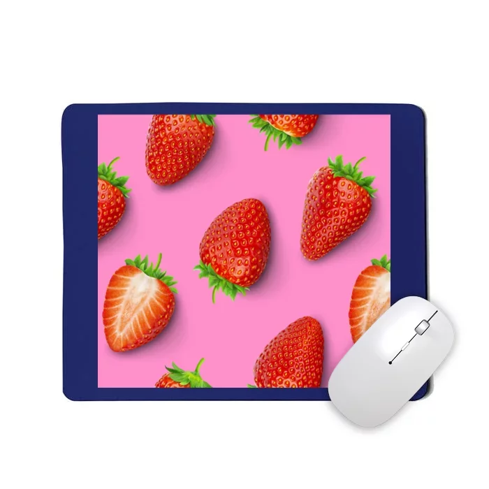 Strawberry seamless pattern Mousepad