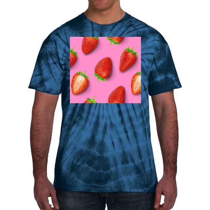 Strawberry seamless pattern Tie-Dye T-Shirt